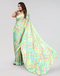 Sea Green Printed Saree | Sudathi