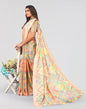 Orange Printed Saree | Sudathi