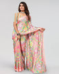 Pink Printed Saree | Leemboodi