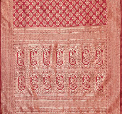 Maroon Banarasi Silk Saree | Sudathi