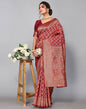 Maroon Banarasi Silk Saree | Sudathi