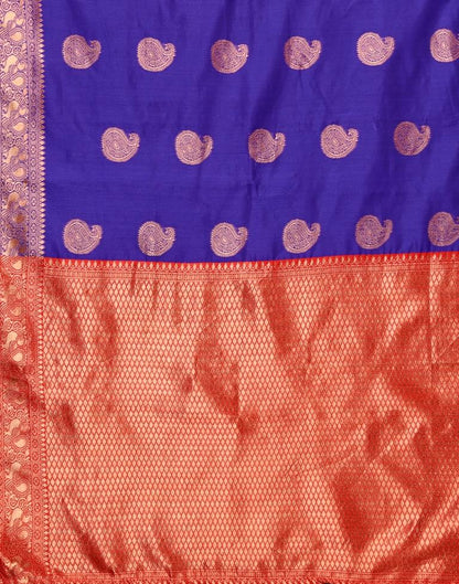 Violet Banarasi Silk Saree | Sudathi
