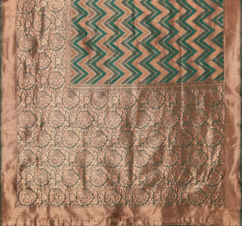 Dark Green Banarasi Silk Saree | Sudathi