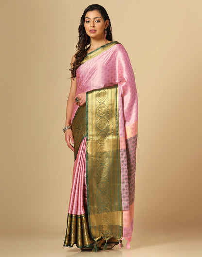Light Pink Kanjivaram Silk Saree | Sudathi