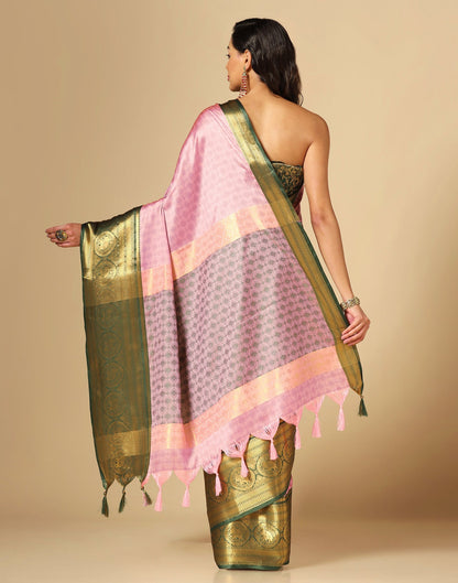 Light Pink Kanjivaram Silk Saree | Sudathi