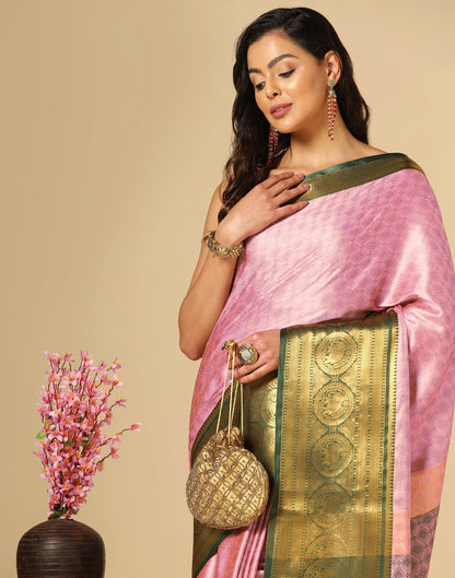 Light Pink Kanjivaram Silk Saree | Sudathi