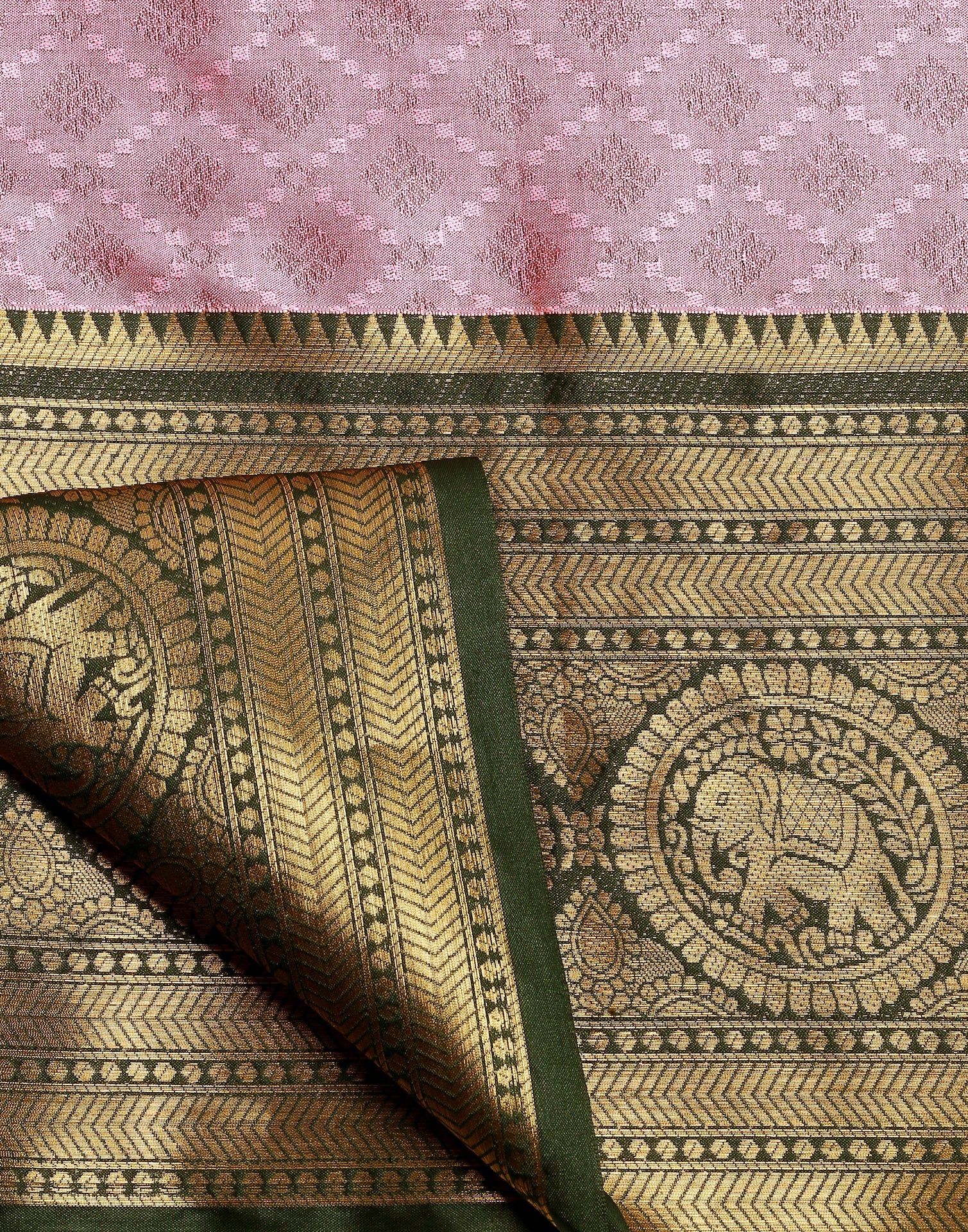 Light Pink Kanjivaram Silk Saree | Sudathi