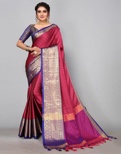 Purple Kanjivaram Silk Saree | Sudathi