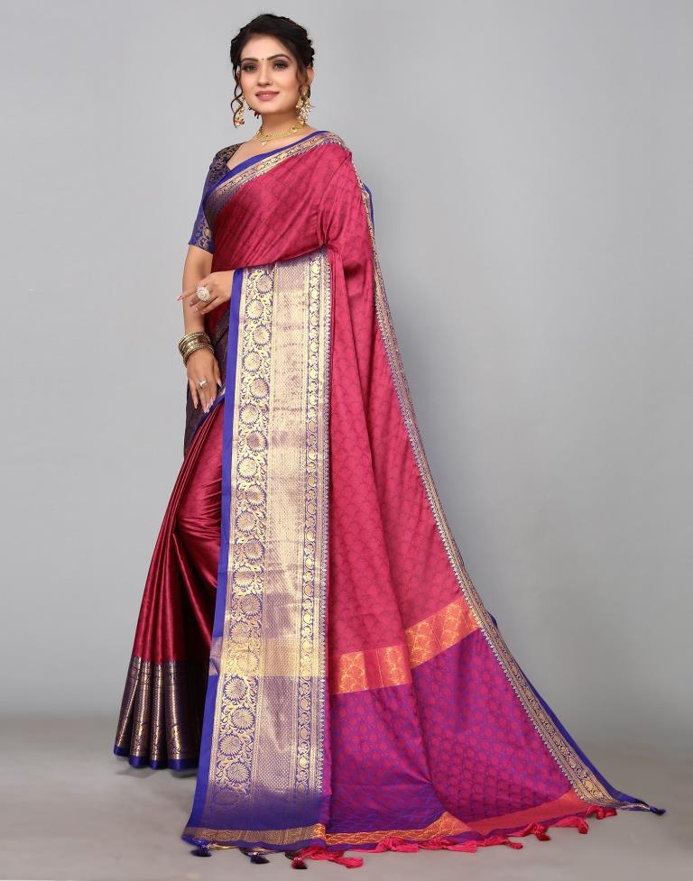 Purple Kanjivaram Silk Saree | Sudathi
