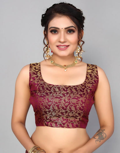 Yellow Silk Weaving Saree