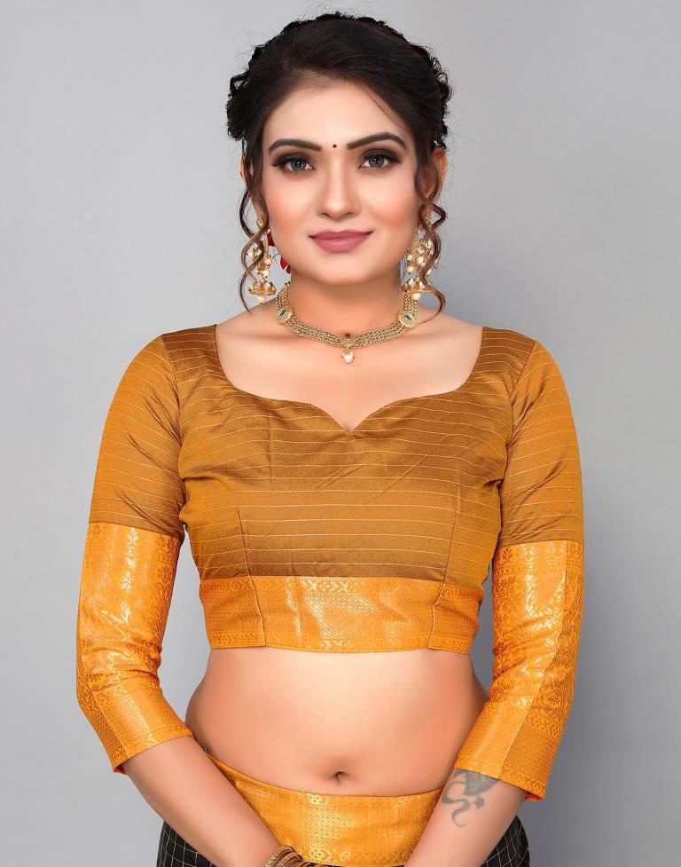 Black Kanjivaram Silk Saree | Leemboodi