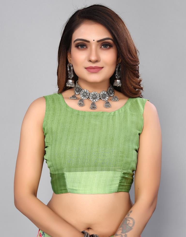 Light Green Georgette Saree | Sudathi