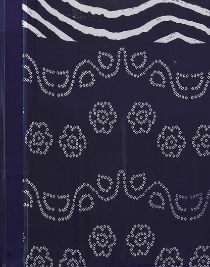 Navy Blue Georgette Saree | Sudathi