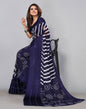 Navy Blue Georgette Saree | Sudathi
