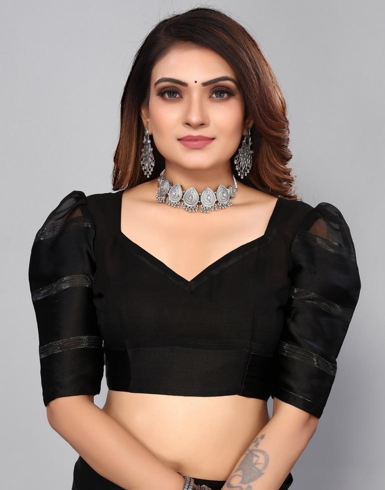 Grey Georgette Saree | Leemboodi