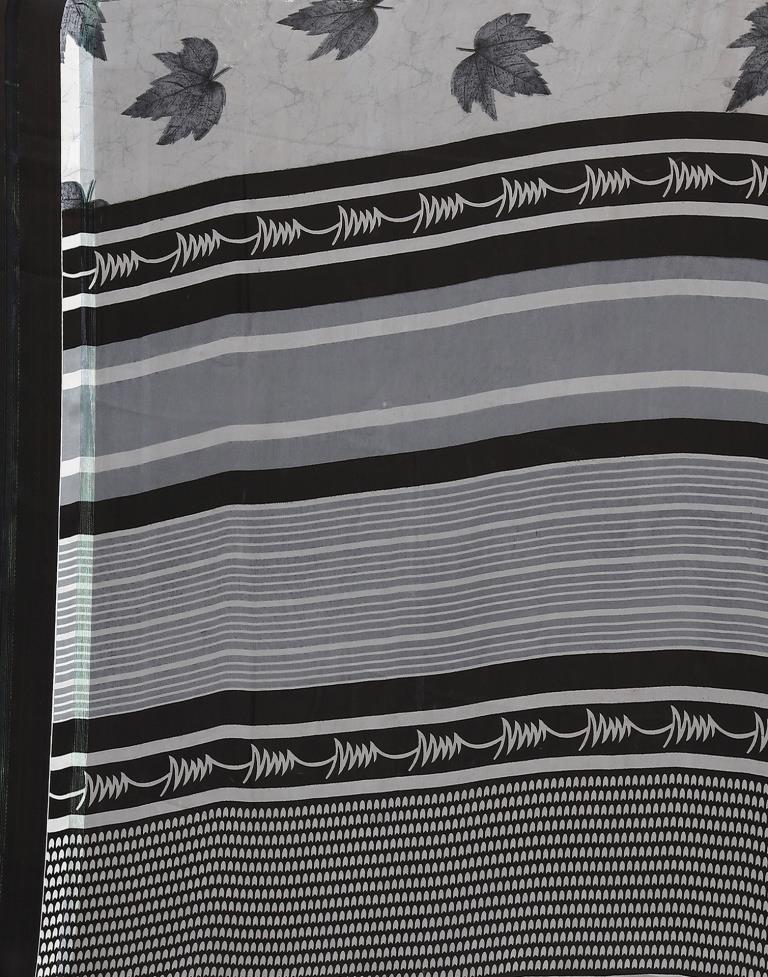 Grey Georgette Saree | Leemboodi