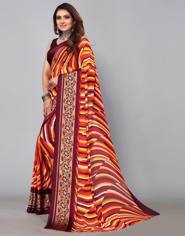 Multicoloured Georgette Saree | Sudathi
