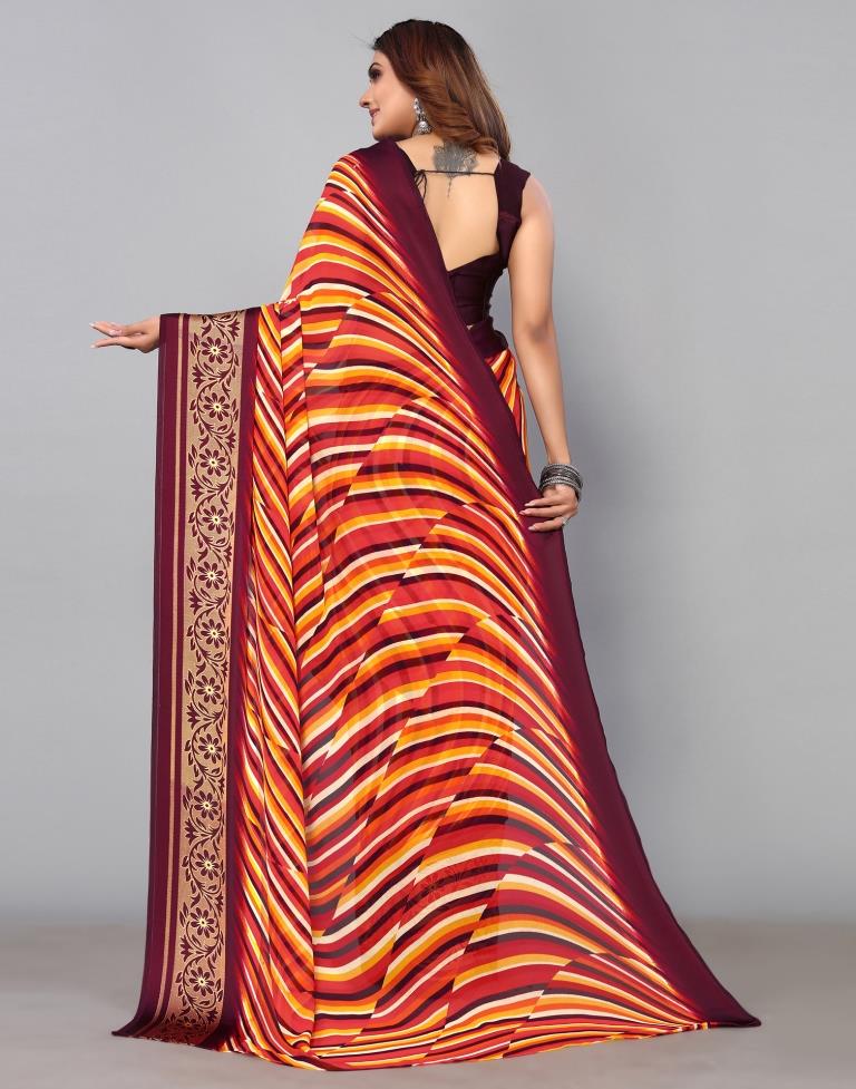 Multicoloured Georgette Saree | Sudathi