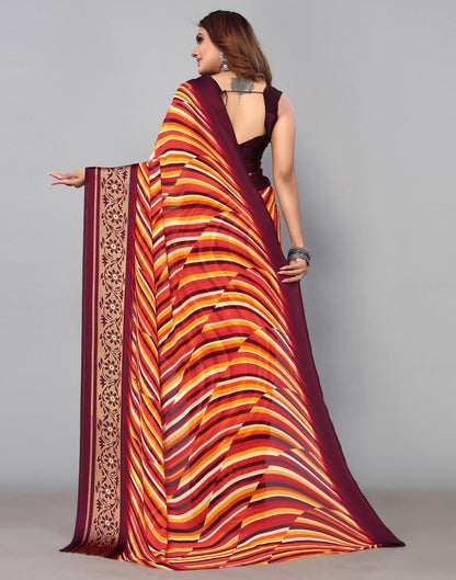 Multicoloured Georgette Saree | Sudathi