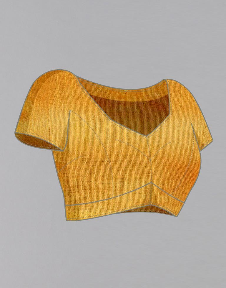 Turmeric Yellow Chiffon Saree | Sudathi