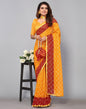 Turmeric Yellow Chiffon Saree | Sudathi