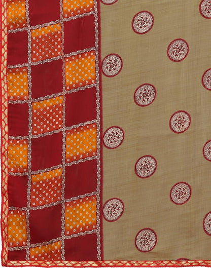 Light Brown Chiffon Saree | Sudathi