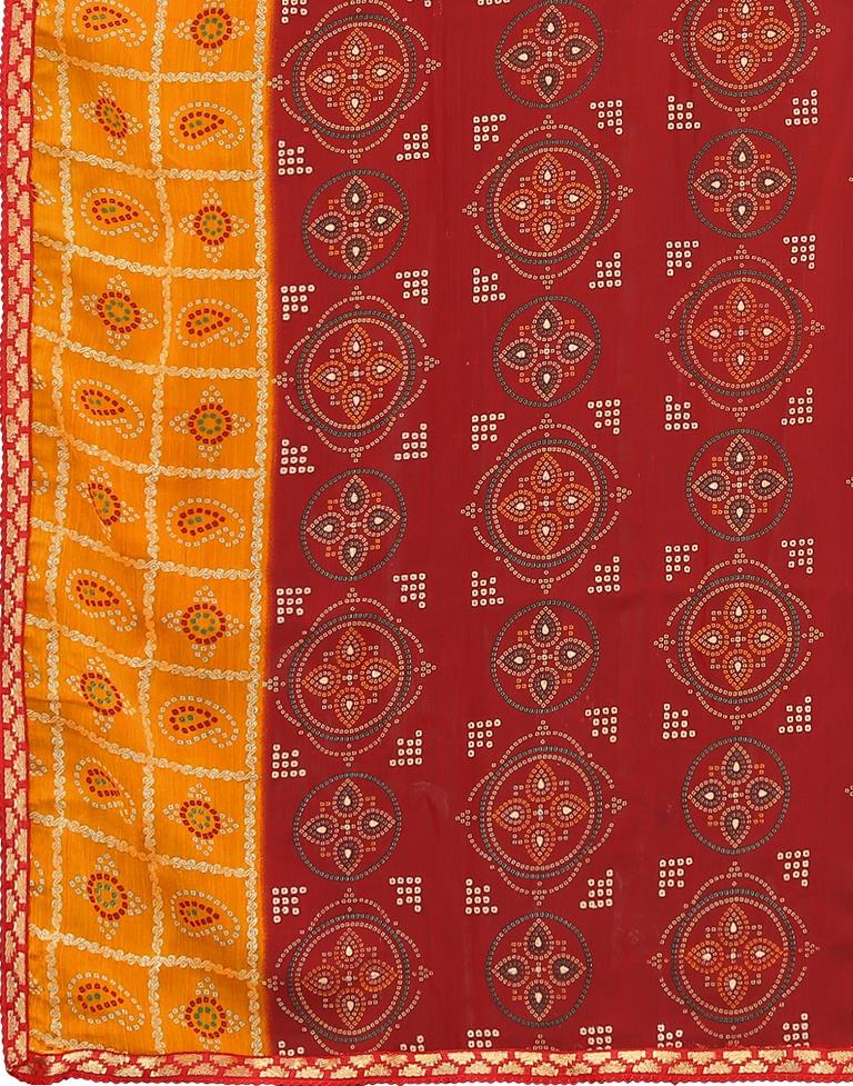 Maroon Chiffon Saree | Sudathi