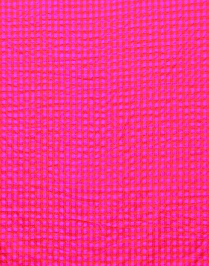 Rani Pink Silk Geometric Woven Saree | Sudathi