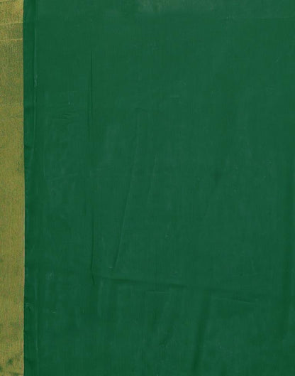 Green Chiffon Plain Saree