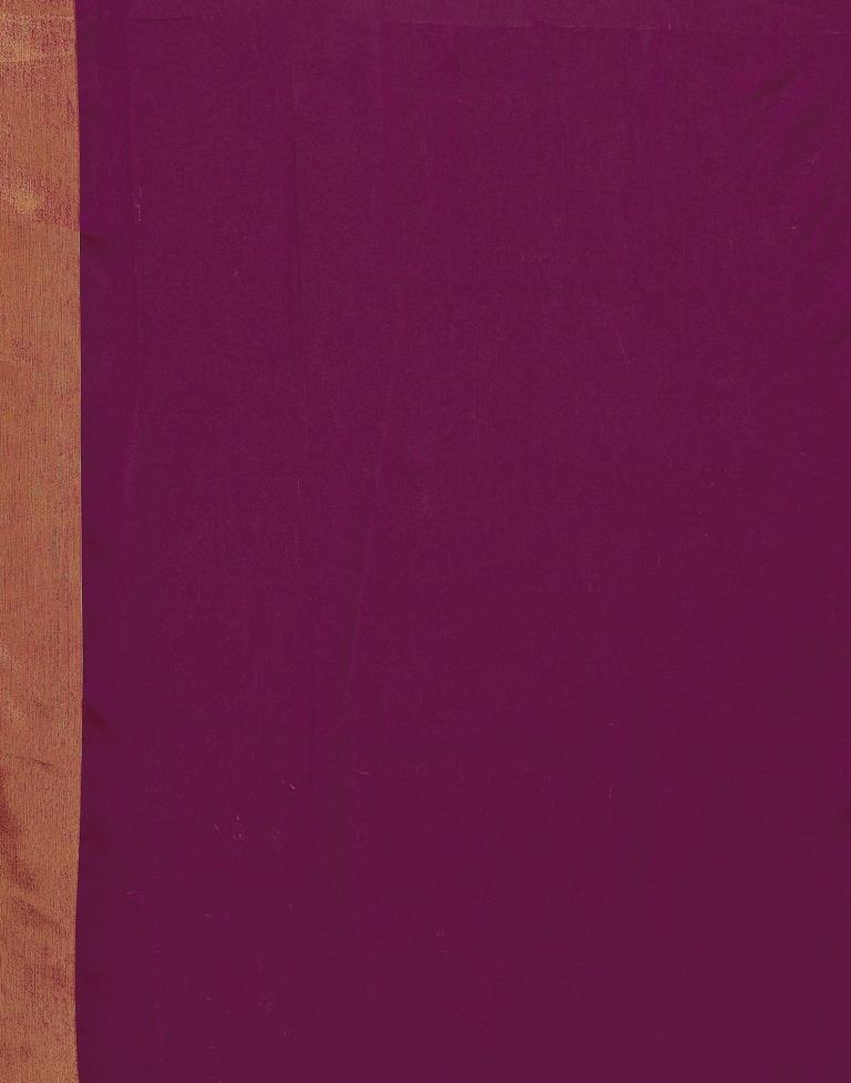 Navy Blue Chiffon Plain Saree