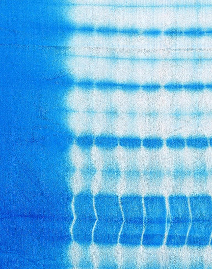 Blue Silk Plain Saree