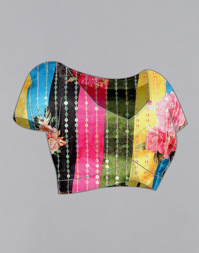 Olive Georgette Saree | Sudathi