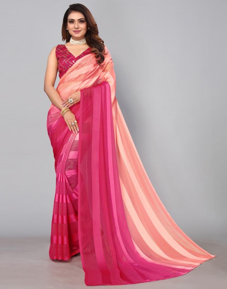 Pink Georgette Saree | Sudathi