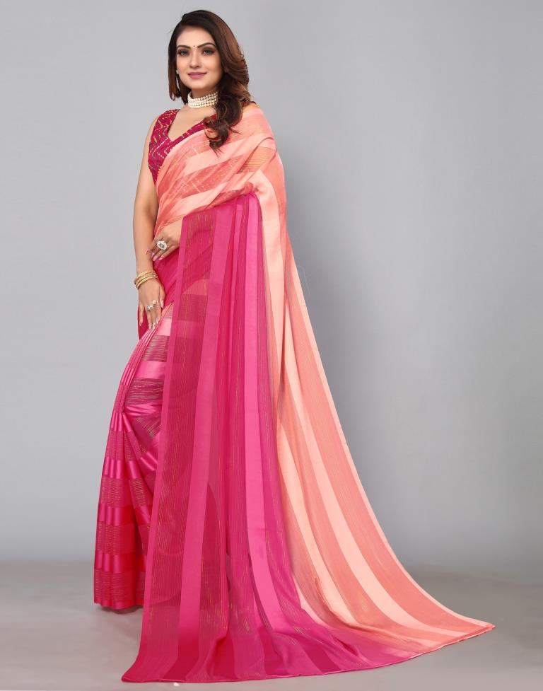 Pink Georgette Saree | Sudathi