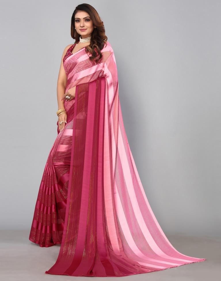 Maroon Georgette Saree | Sudathi