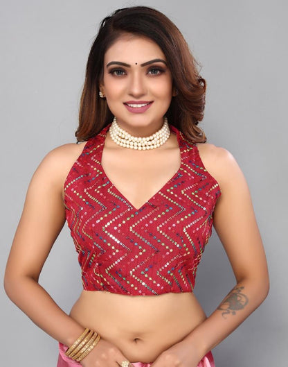 Maroon Georgette Saree | Sudathi