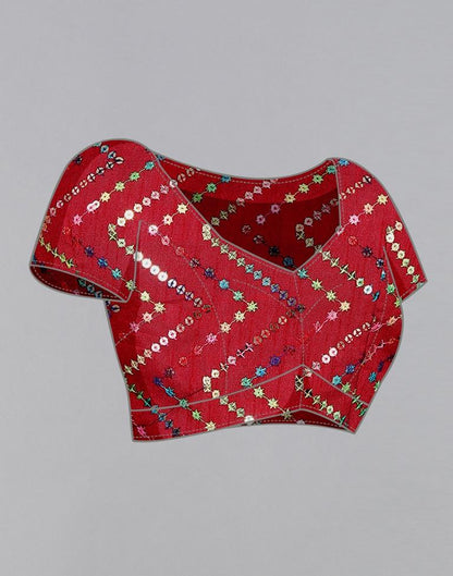 Maroon Georgette Saree | Sudathi