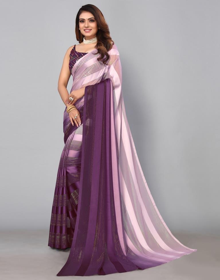 Purple Georgette Saree | Sudathi