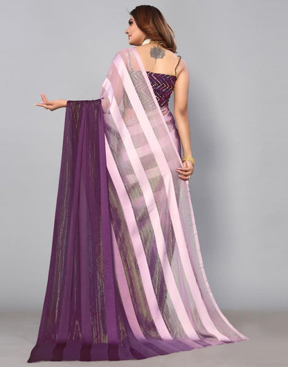 Purple Georgette Saree | Sudathi