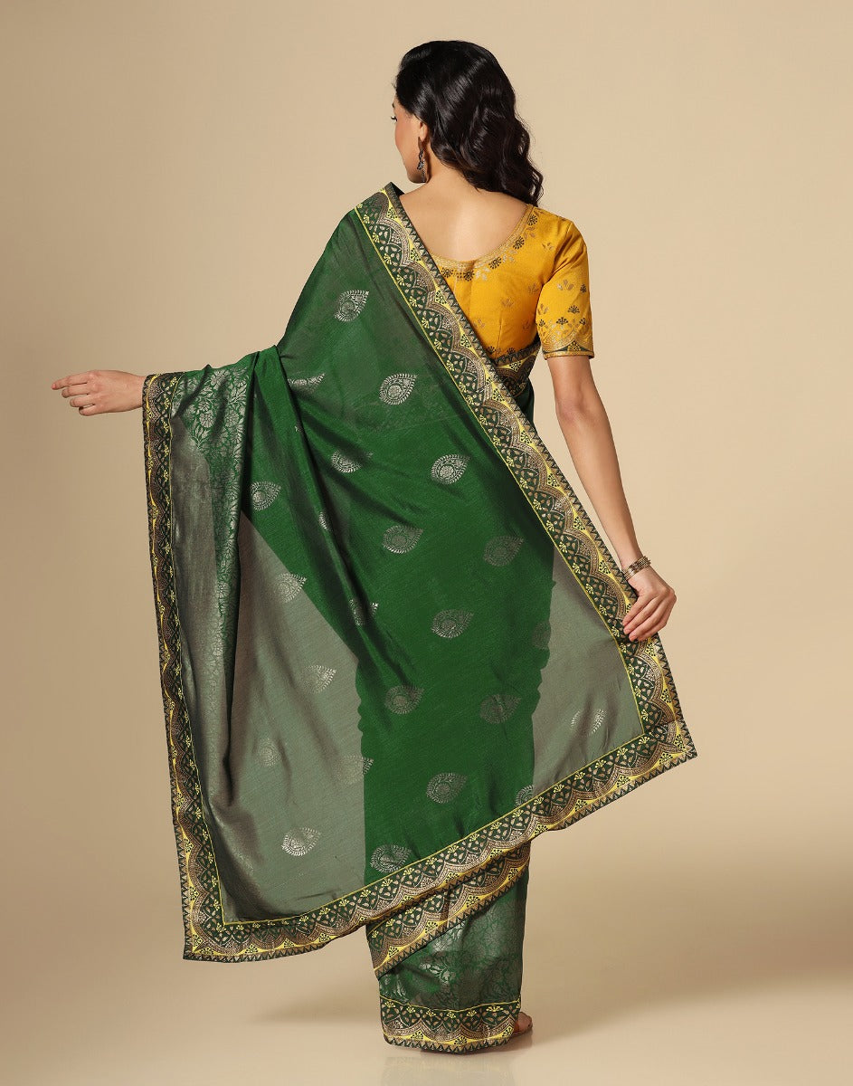 Green Silk Saree | Leemboodi