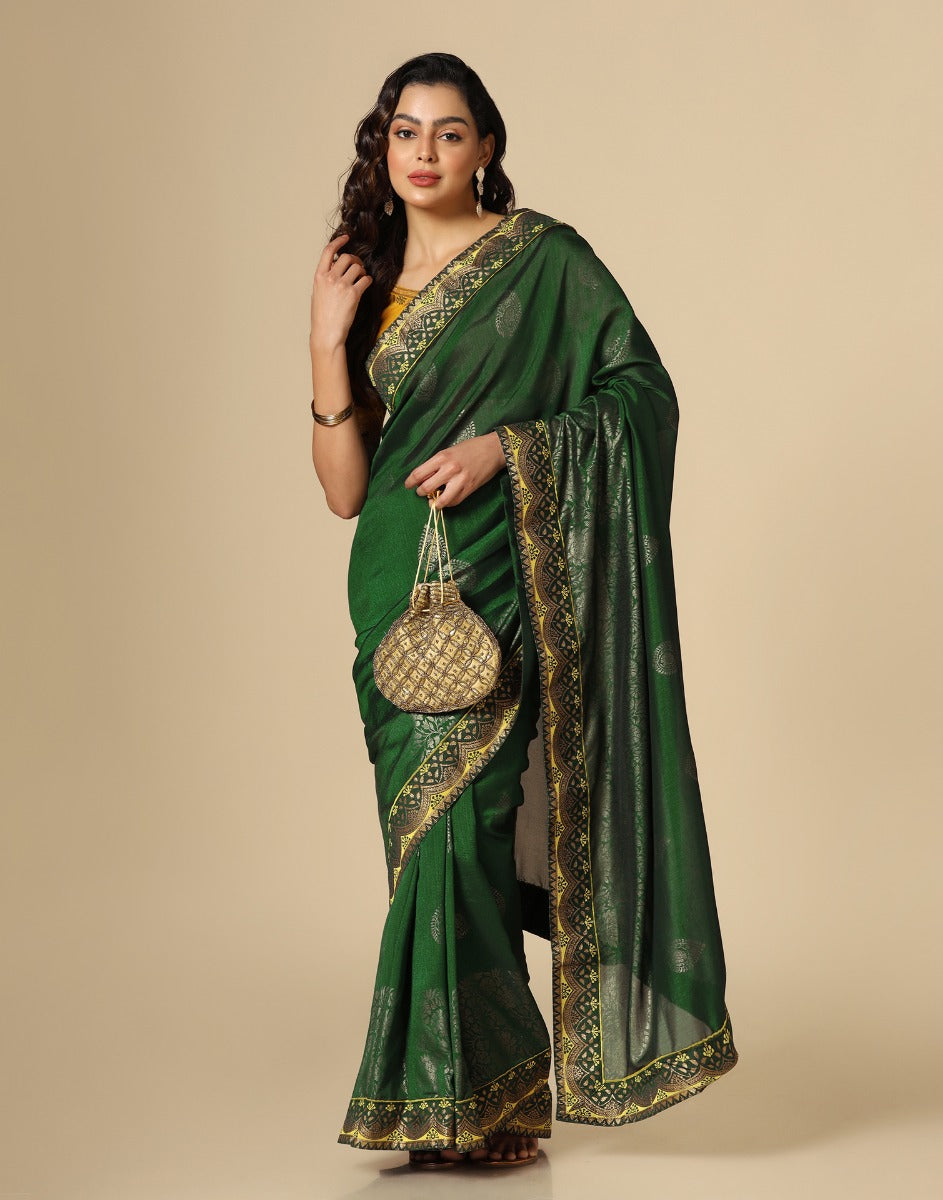 Green Silk Saree | Leemboodi