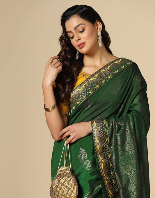 Green Silk Saree | Leemboodi