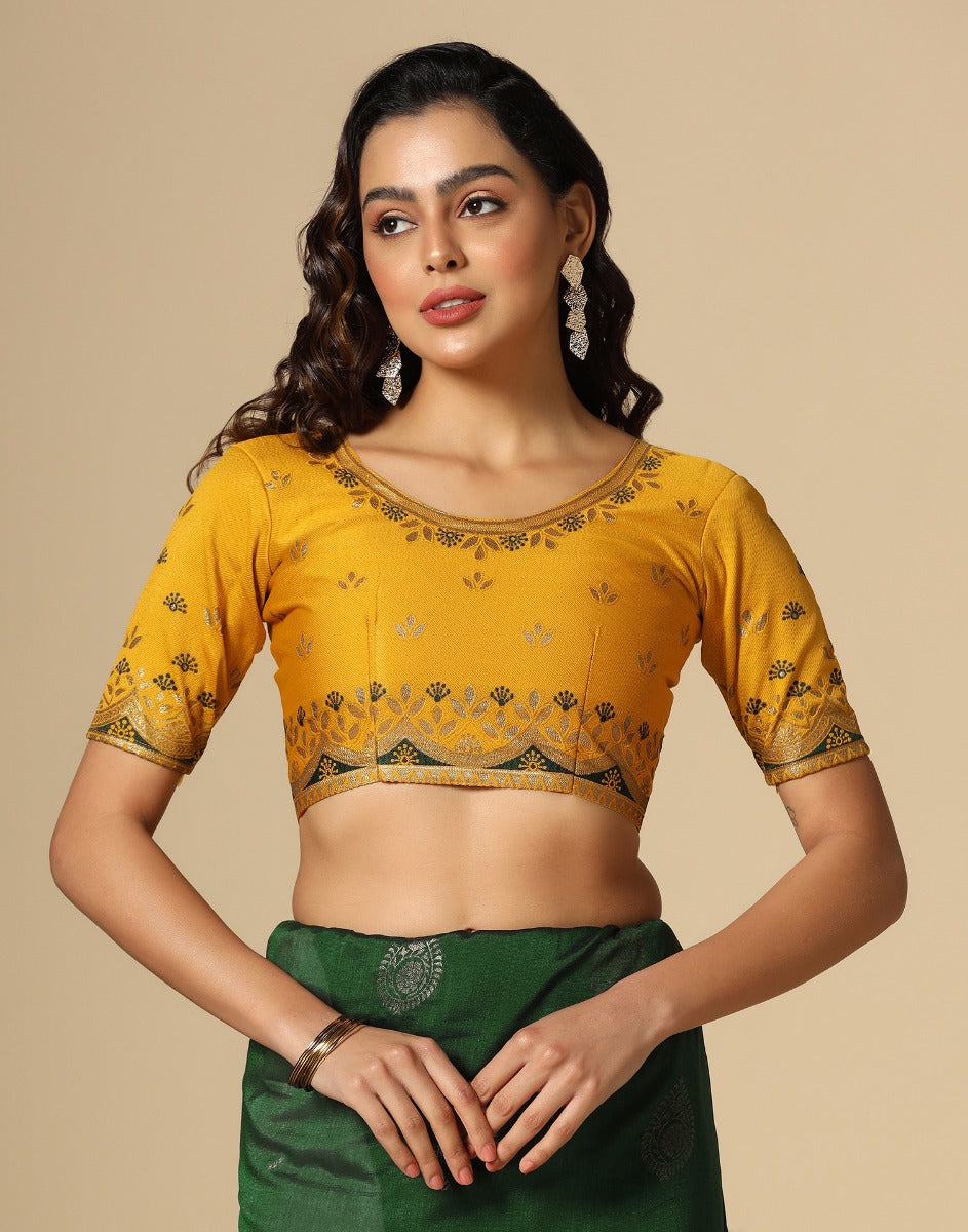 Green Silk Saree | Leemboodi