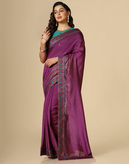 Purple Silk Saree | Leemboodi