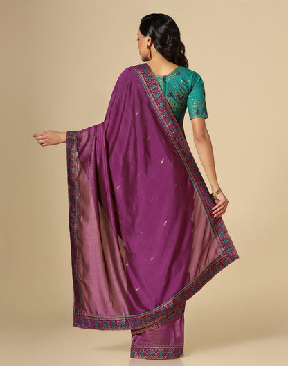 Purple Silk Saree | Leemboodi