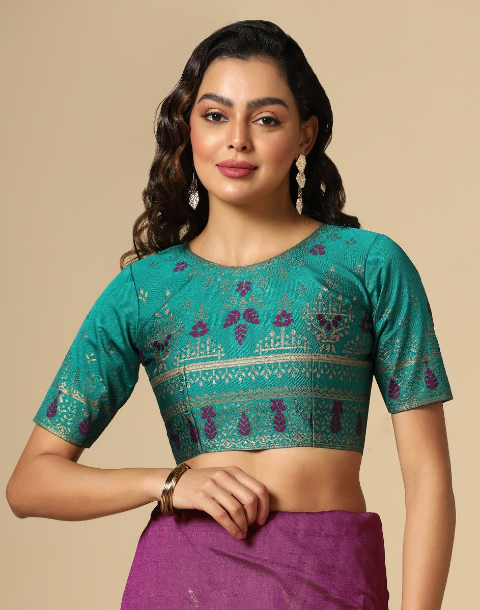 Purple Silk Saree | Leemboodi