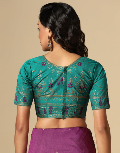 Purple Silk Saree | Leemboodi