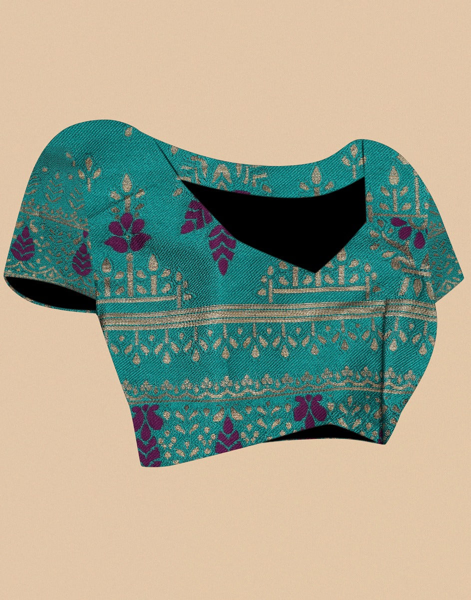 Purple Silk Saree | Leemboodi