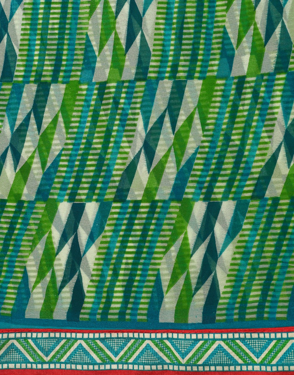 Green Georgette Saree | Sudathi