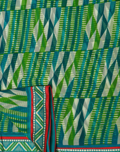 Green Georgette Saree | Sudathi